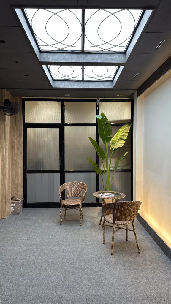 simulated skylight installation