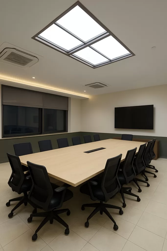 artificial skylight in conference rooms
