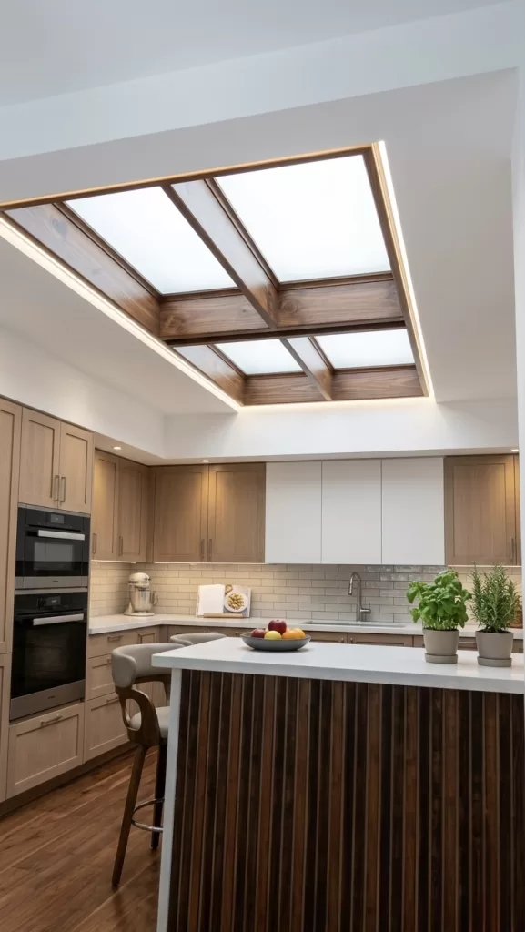 Artificial Skylights in Kitchen